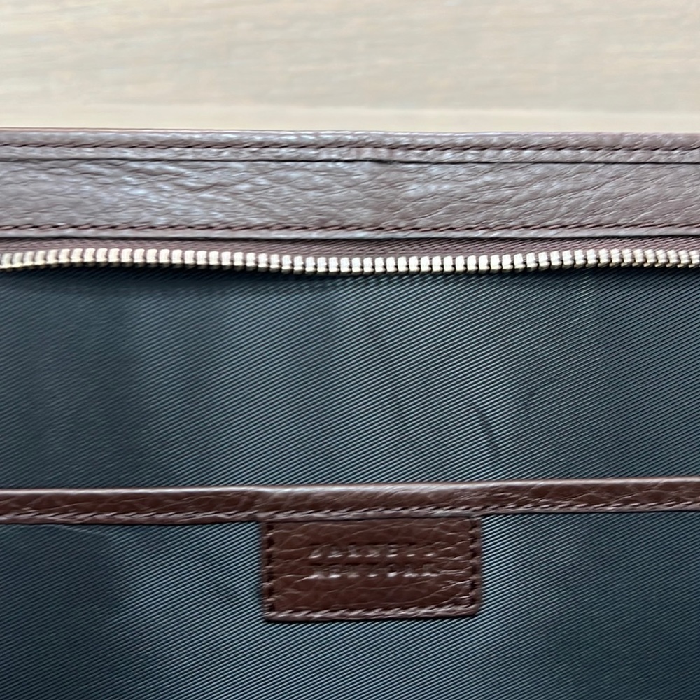 Barney’s NY Leather Portfolio Laptop Note Case